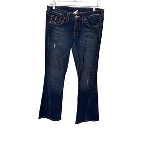 True Religion Womens Joey Bootcut Jeans Size 29 Denim USA Cowgirl Rodeo Western